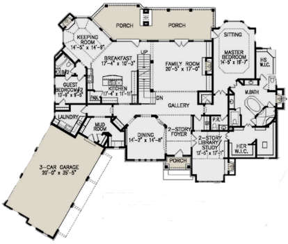 House Plan House Plan #21820 Drawing 1