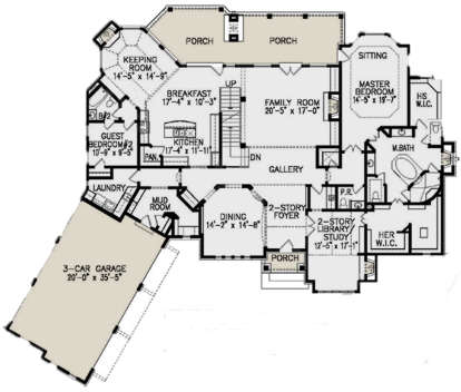 Main Floor for House Plan #699-00210