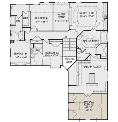 Second Floor for House Plan #699-00212