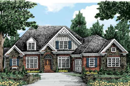 European House Plan #8594-00286 Elevation Photo