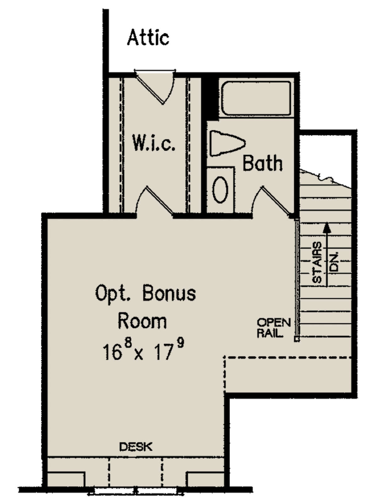 Optional Second Floor for House Plan #8594-00286
