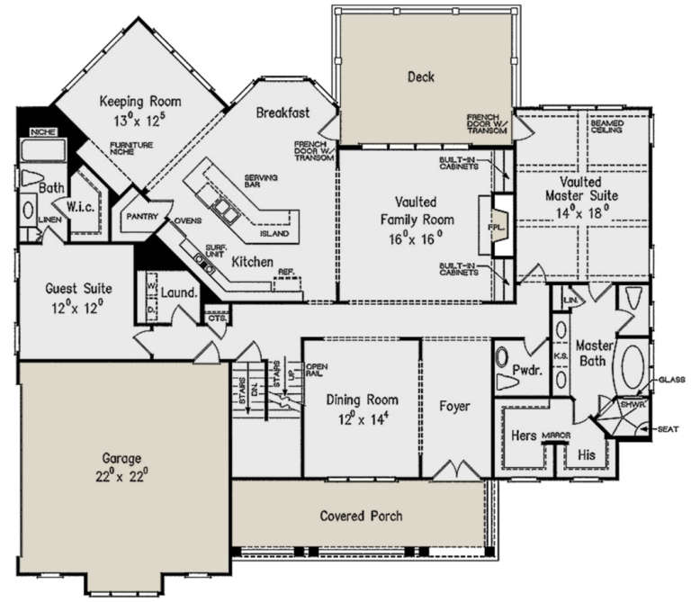 House Plan House Plan #21869 Drawing 1