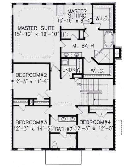 Second Floor for House Plan #699-00215