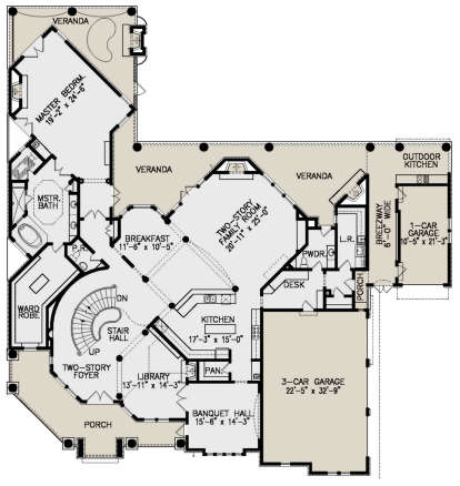 Main Floor for House Plan #699-00216
