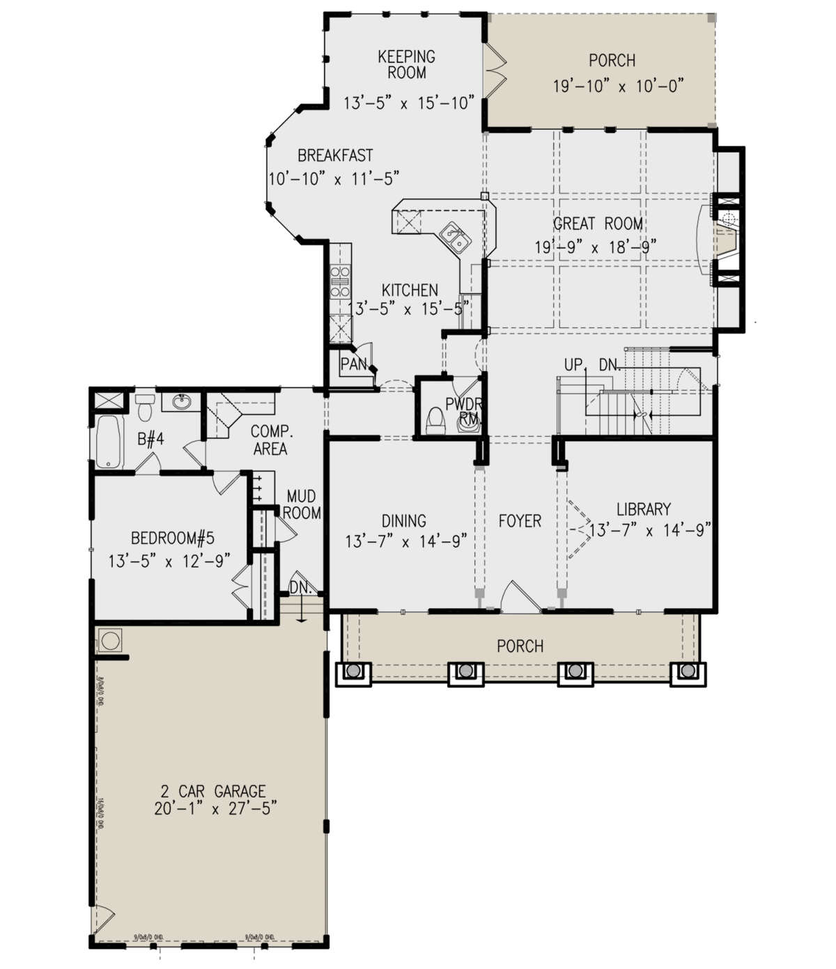 Main Floor for House Plan #699-00217