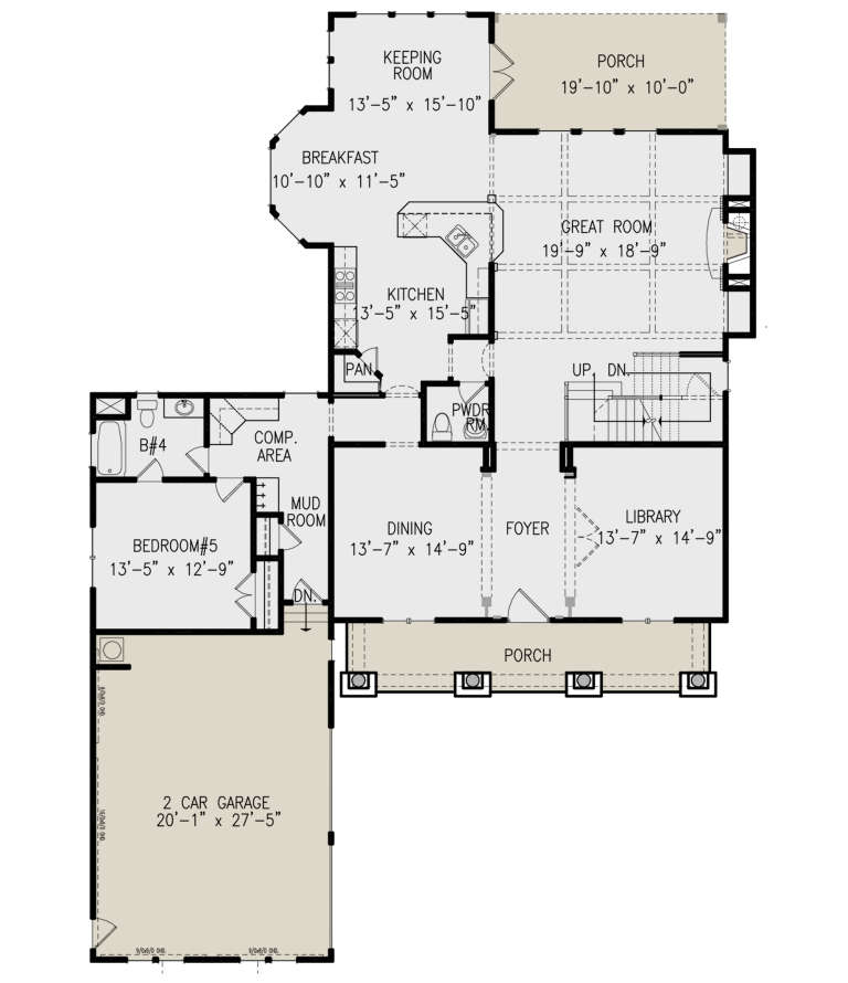 House Plan House Plan #21890 Drawing 1