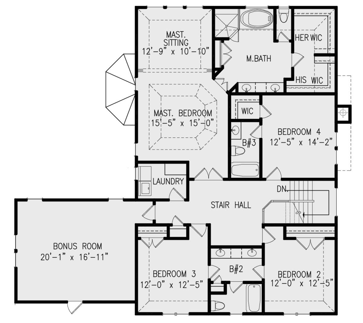 Second Floor for House Plan #699-00217