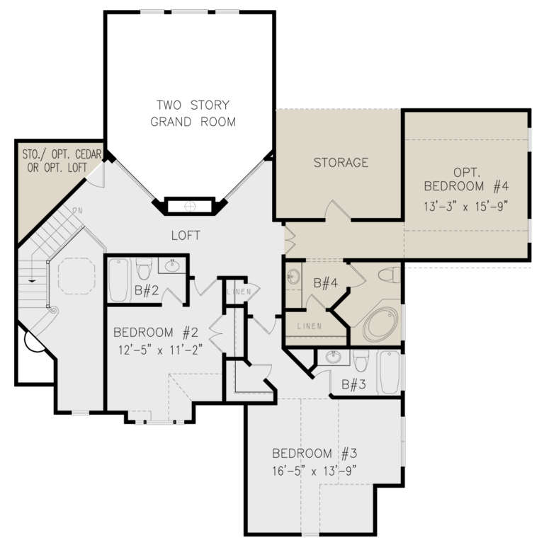 House Plan House Plan #21911 Drawing 2