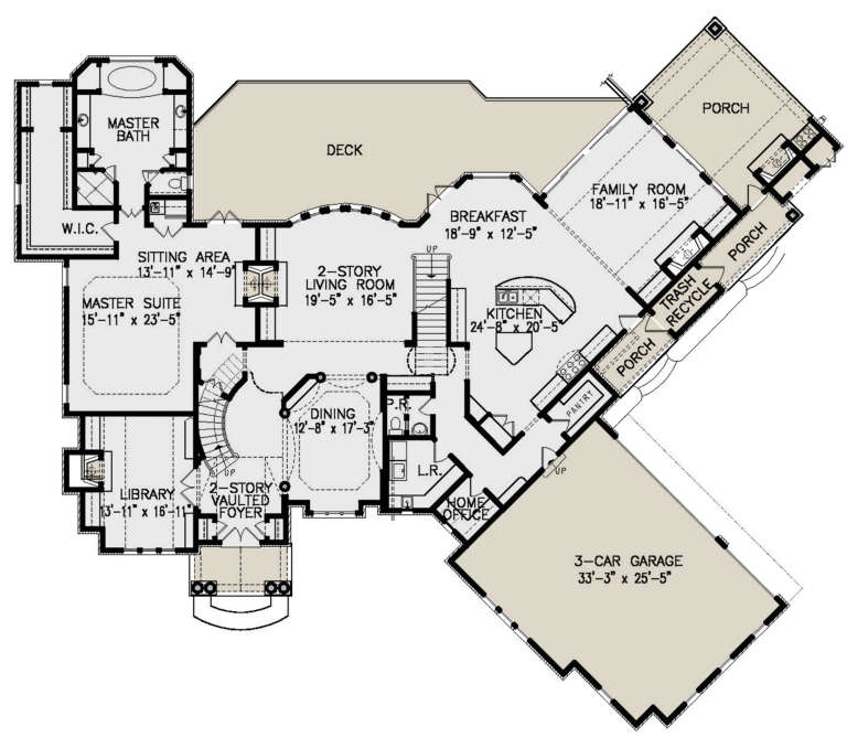 House Plan House Plan #21918 Drawing 1