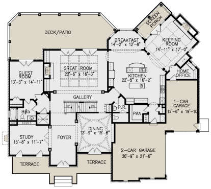 Main Floor for House Plan #699-00223