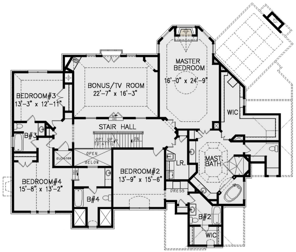 Second Floor for House Plan #699-00223