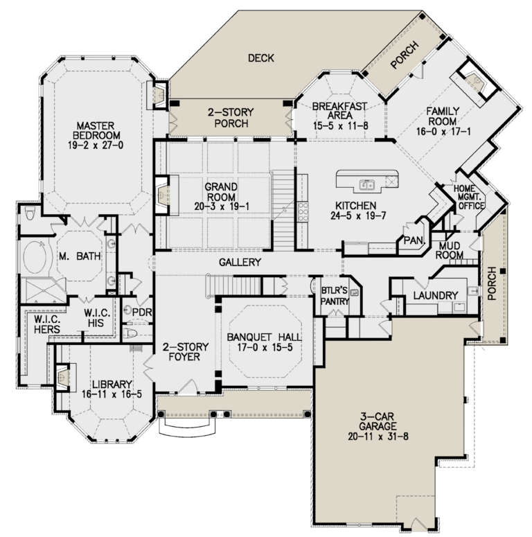 House Plan House Plan #21946 Drawing 1