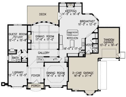 Main Floor for House Plan #699-00229