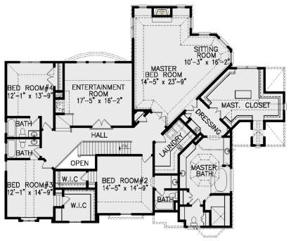 Second Floor for House Plan #699-00229
