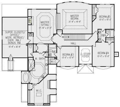 Second Floor for House Plan #699-00230