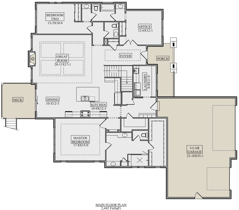 House Plan House Plan #22009 Drawing 1