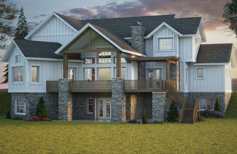 Modern Farmhouse House Plan #5631-00106 Elevation Photo