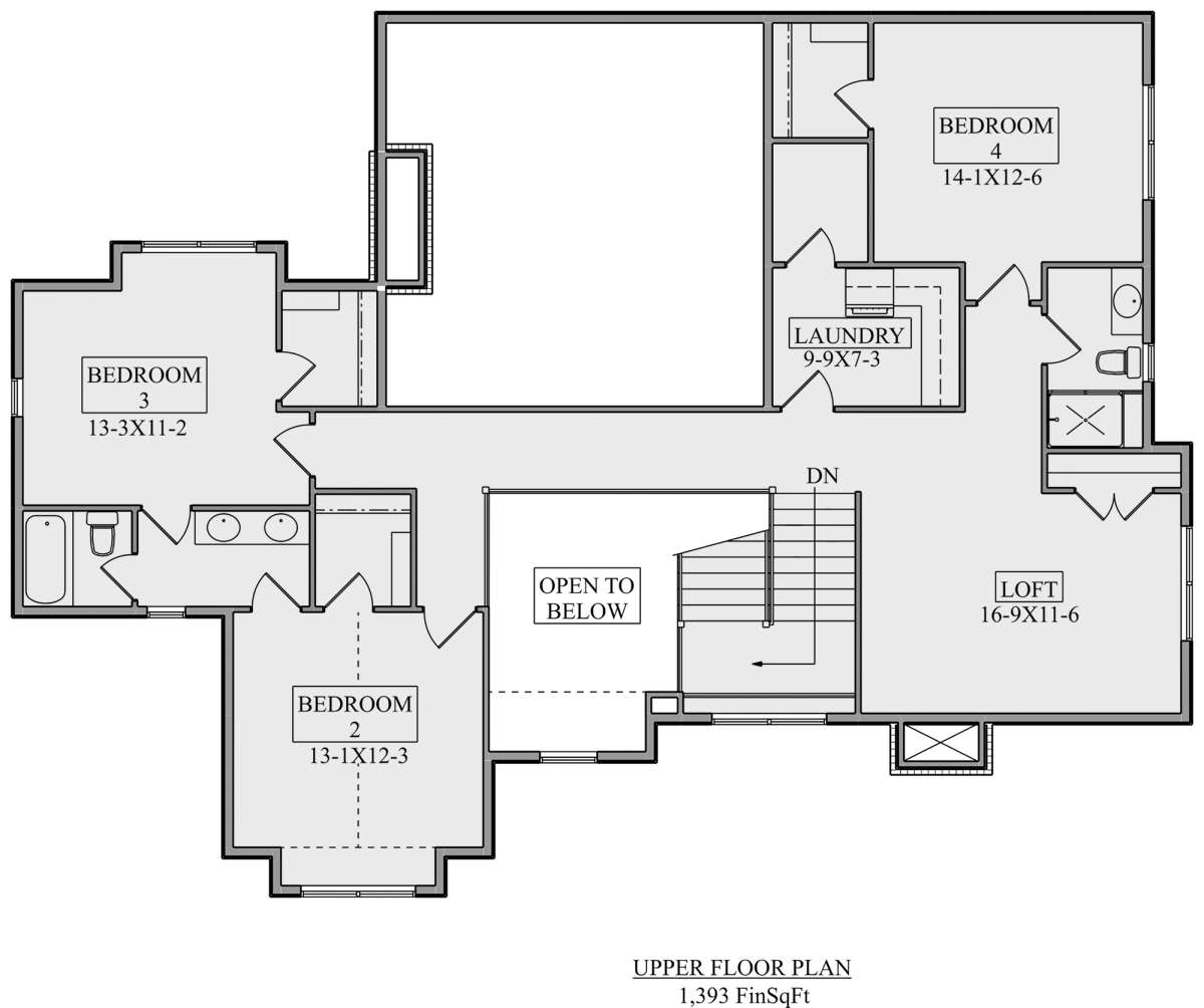 Second Floor for House Plan #5631-00106