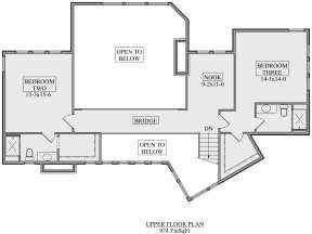 Second Floor for House Plan #5631-00107