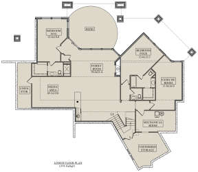 Basement for House Plan #5631-00107