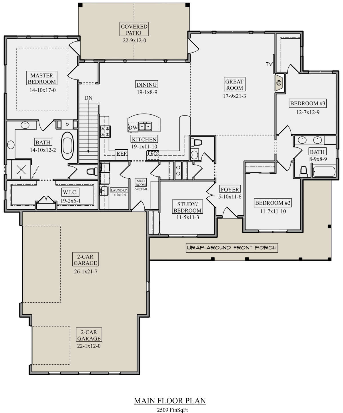 Main Floor for House Plan #5631-00109