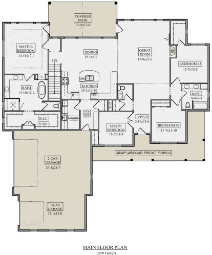 Main Floor for House Plan #5631-00109