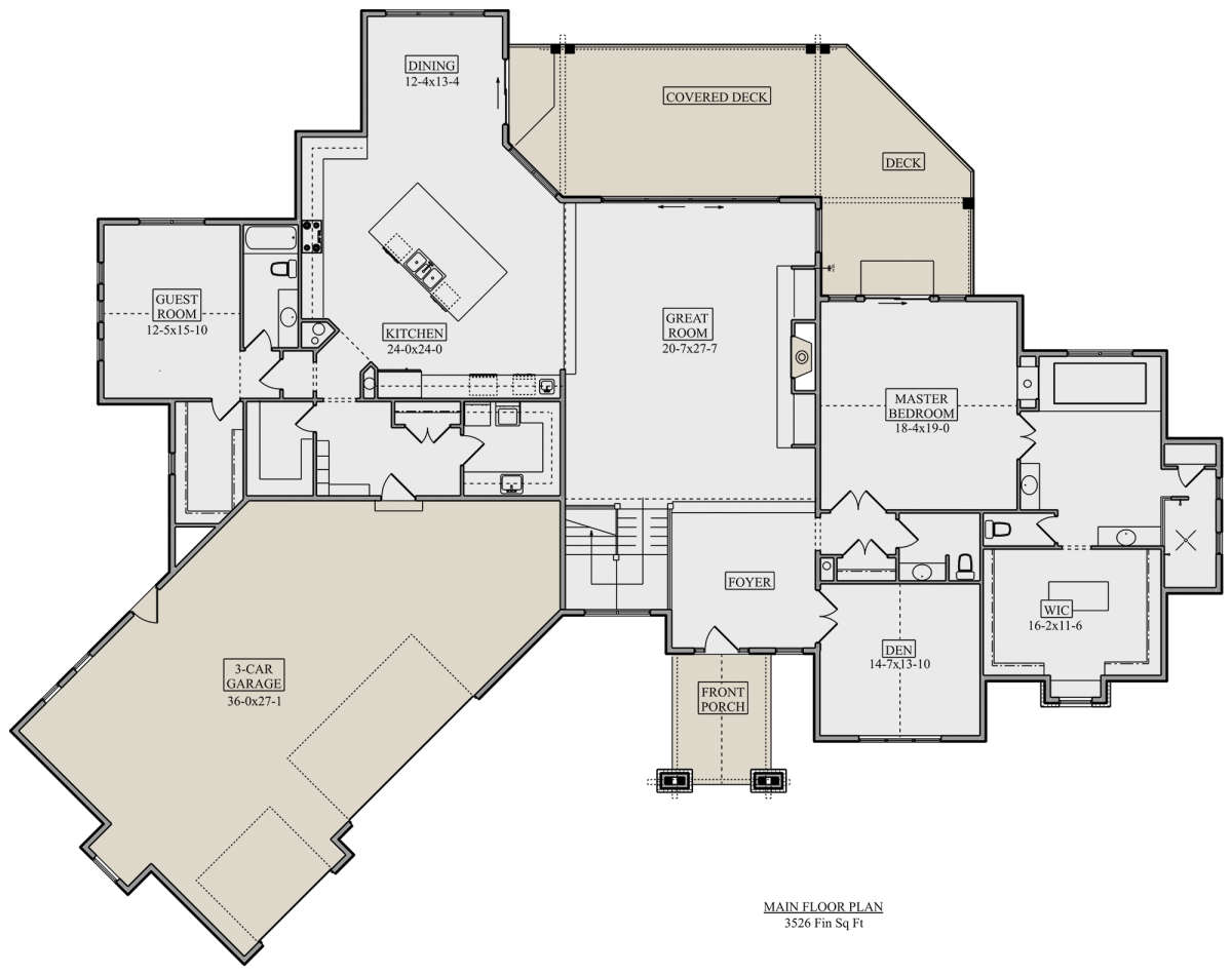 Main Floor for House Plan #5631-00110