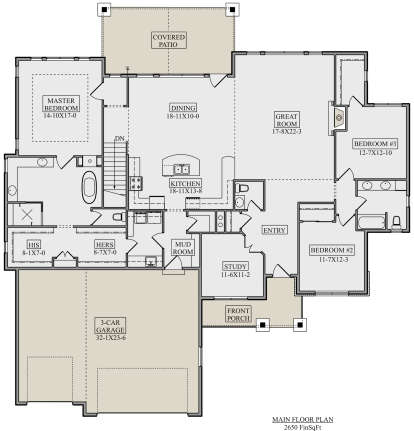Main Floor for House Plan #5631-00111