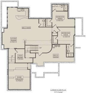 Basement for House Plan #5631-00113