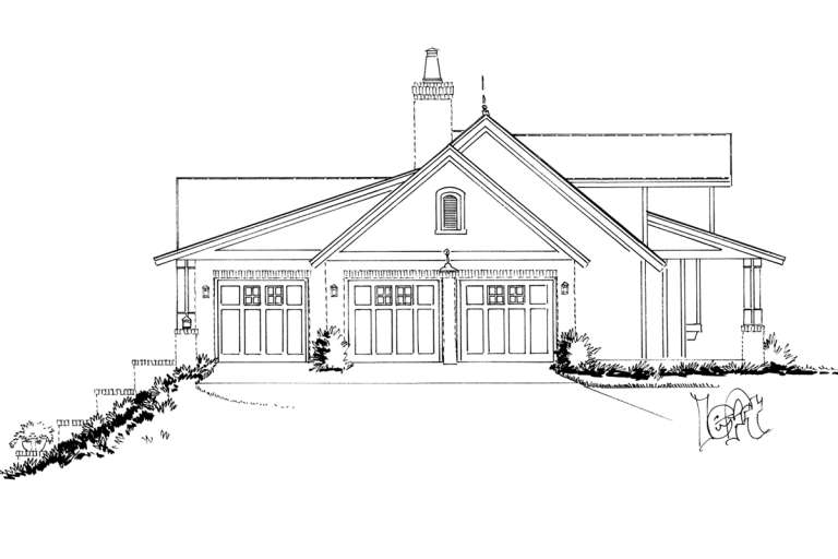 Country House Plan #1907-00048 Elevation Photo