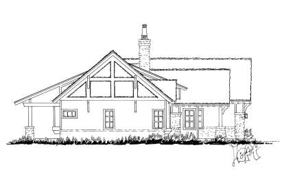 Mountain House Plan #1907-00049 Elevation Photo