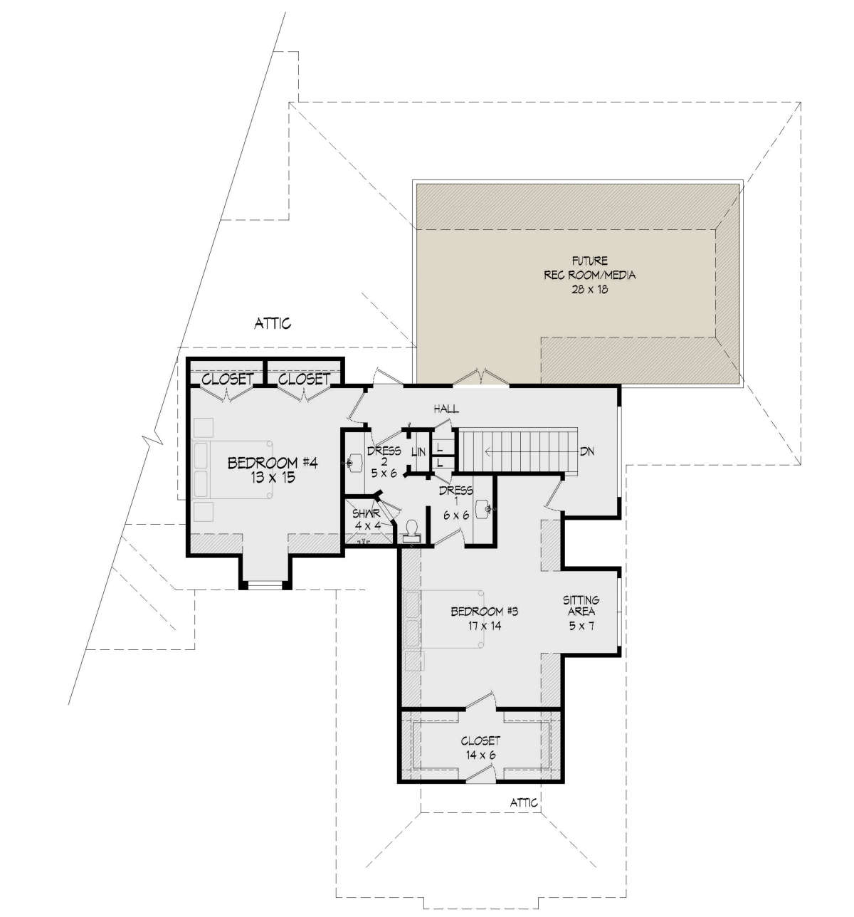 Second Floor for House Plan #940-00160