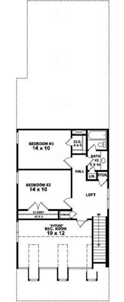 Second Floor for House Plan #053-00102