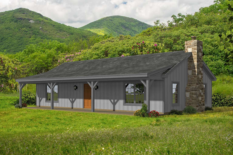 House Plan House Plan #22114 Front Elevation 