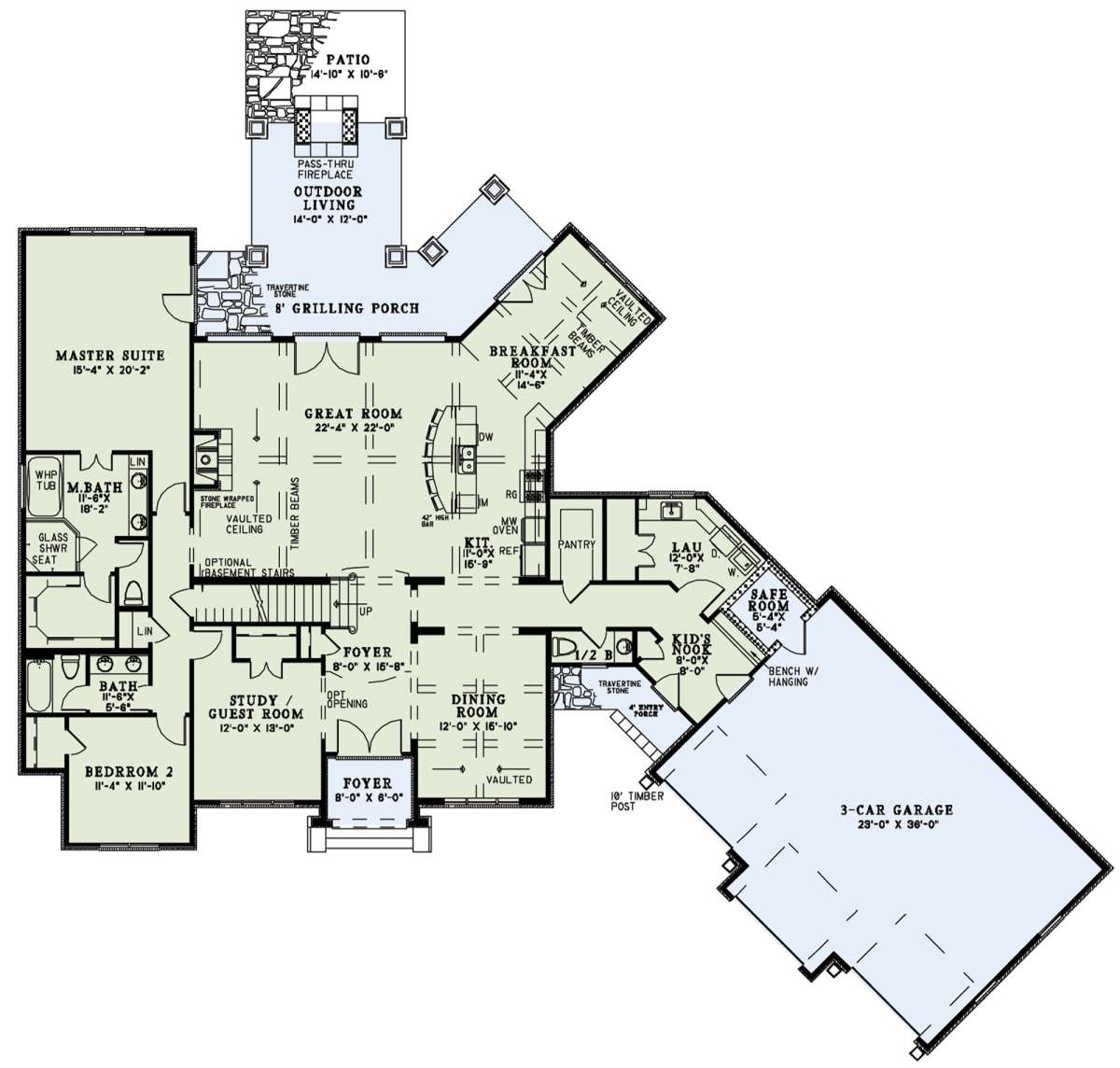 Main Floor for House Plan #110-01061