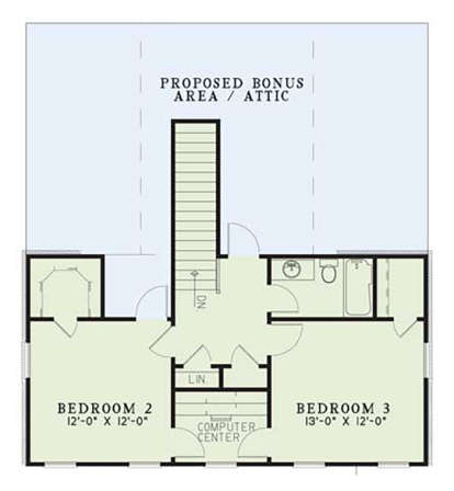 Second Floor for House Plan #110-01062