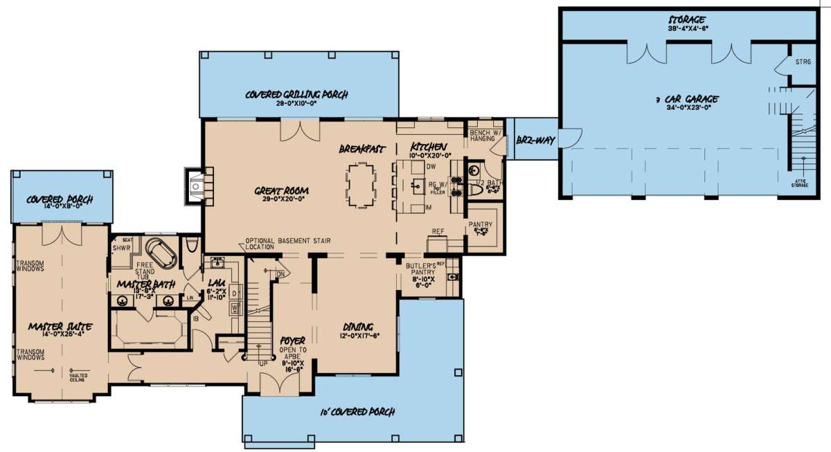 Main Floor for House Plan #8318-00118