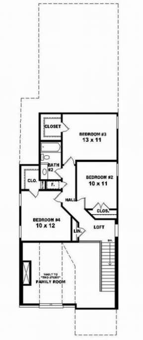 Second Floor for House Plan #053-00107