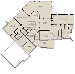 Basement for House Plan #699-00232