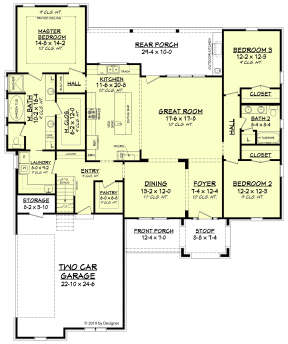 Main Floor for House Plan #041-00192