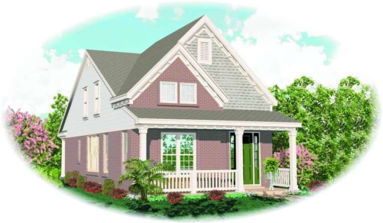 Traditional House Plan #053-00109 Elevation Photo