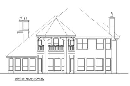 Luxury House Plan #5445-00342 Elevation Photo