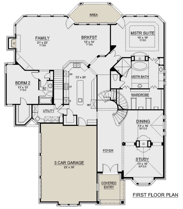 House Plan House Plan #22184 Drawing 1