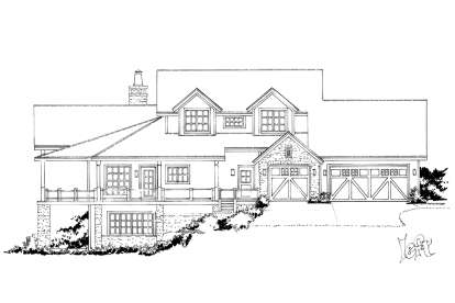 Country House Plan #1907-00050 Elevation Photo