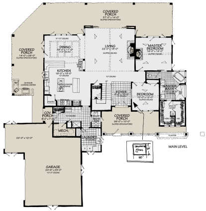 Main Floor for House Plan #1907-00050