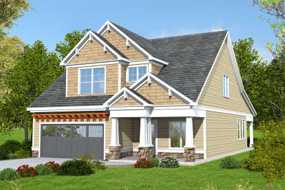 Craftsman House Plan #6082-00144 Elevation Photo