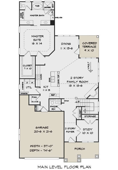 Main Floor for House Plan #6082-00144