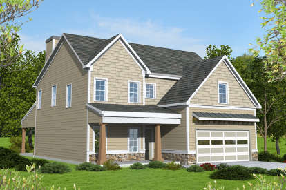 Craftsman House Plan #6082-00145 Elevation Photo