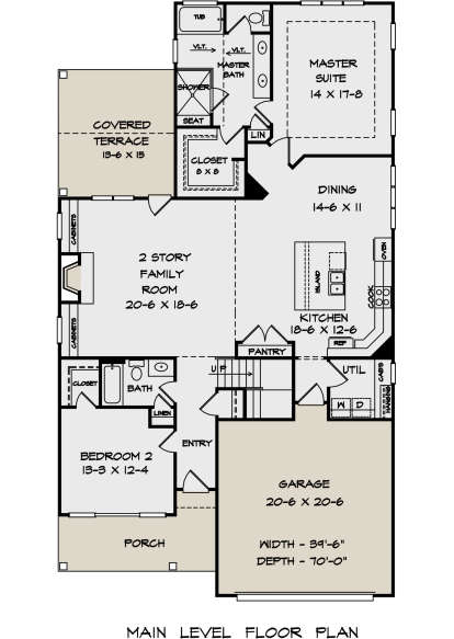 Main Floor for House Plan #6082-00145