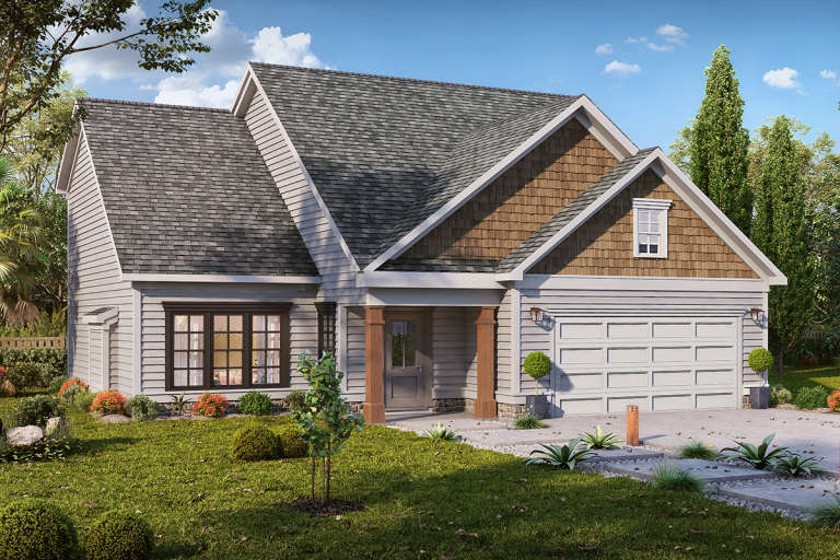 Craftsman House Plan #6082-00146 Elevation Photo